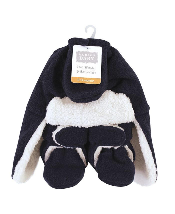 Hudson Baby Baby Boys Trapper Hat, Mitten and Bootie Set Macy's