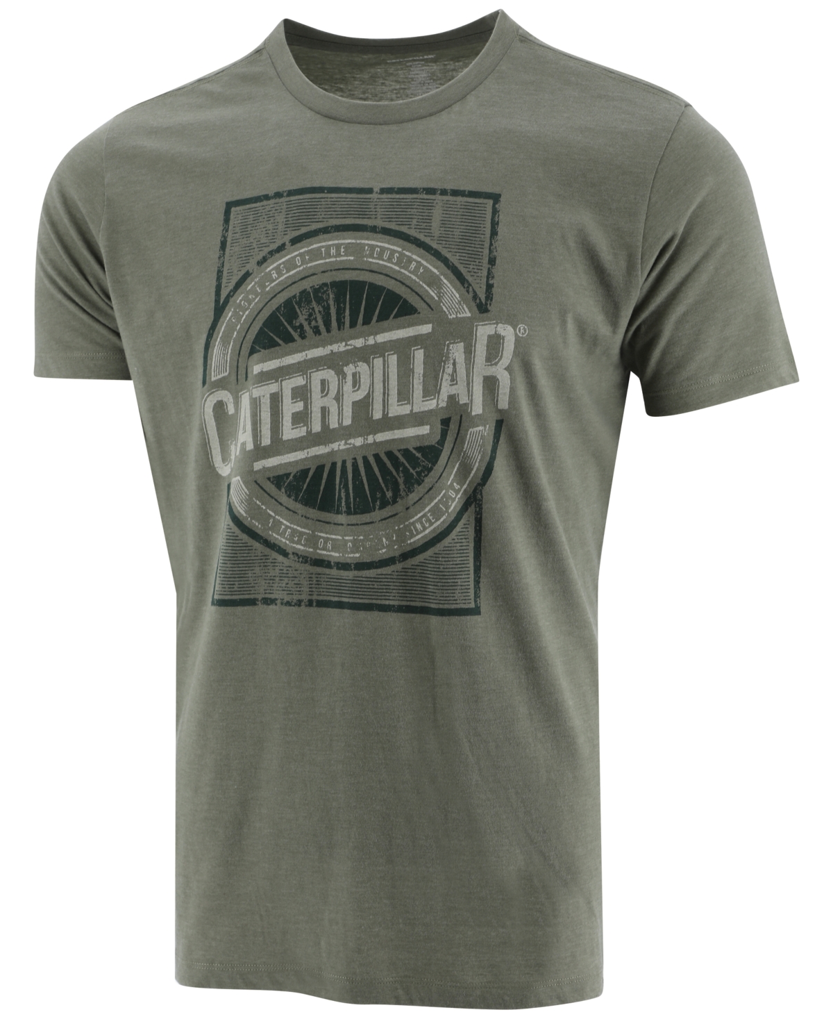 Caterpillar Men's Foundation Distressed Logo Graphic T-Shirt