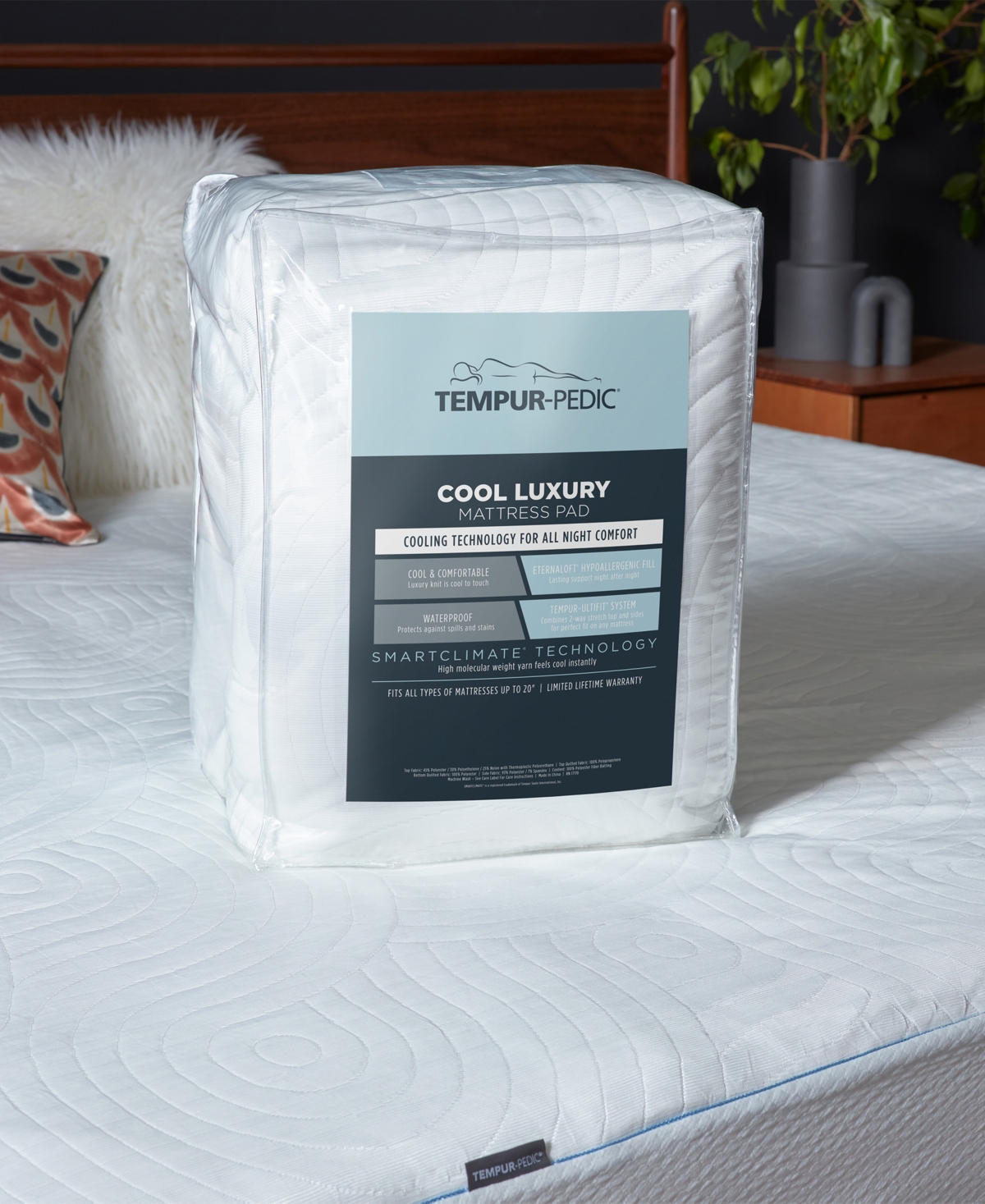 Tempur-Pedic Cool Luxury Mattress Pad, King