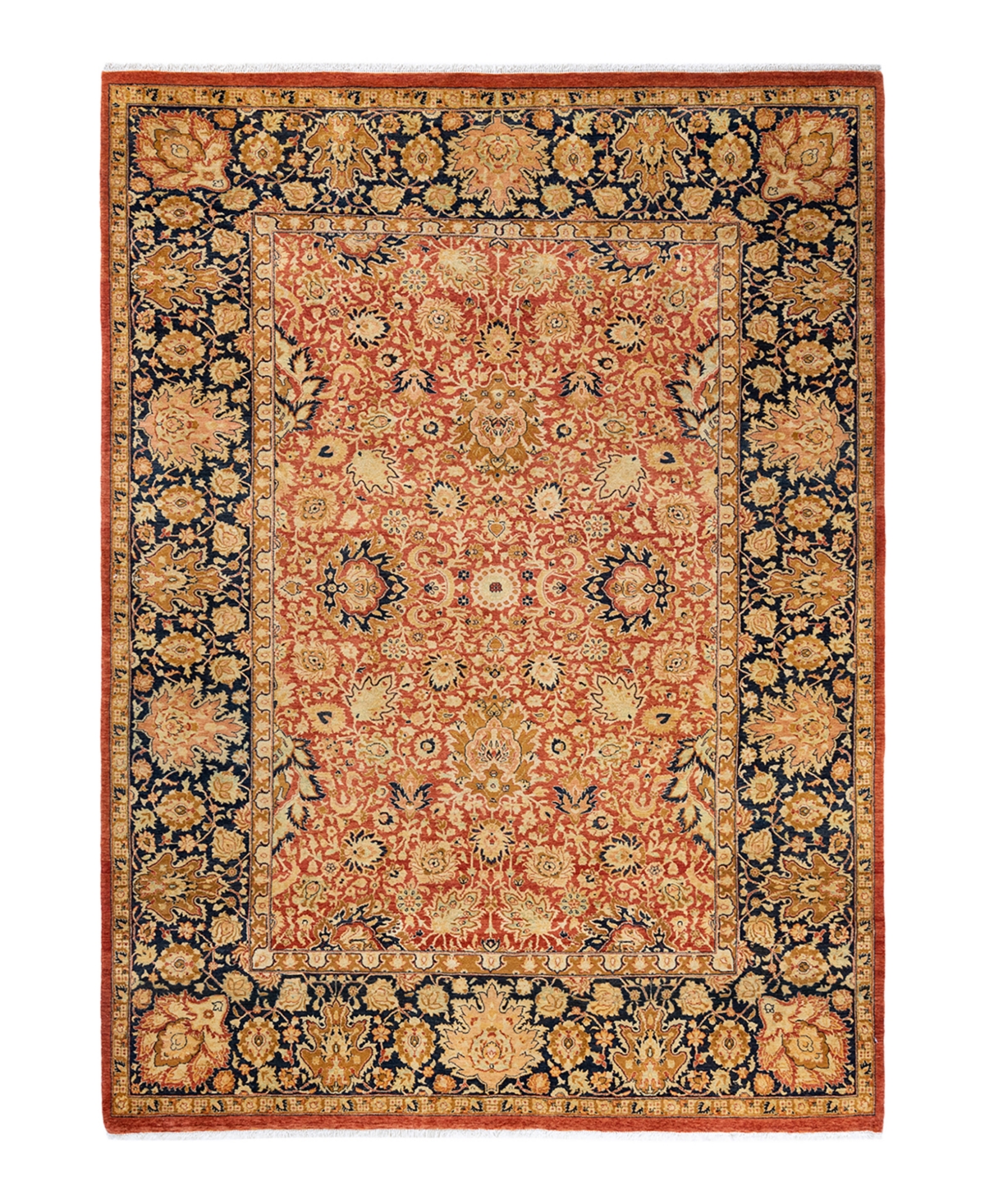 Closeout! Adorn Hand Woven Rugs Mogul M1289 6'2in x 8'6in Area Rug - Orange