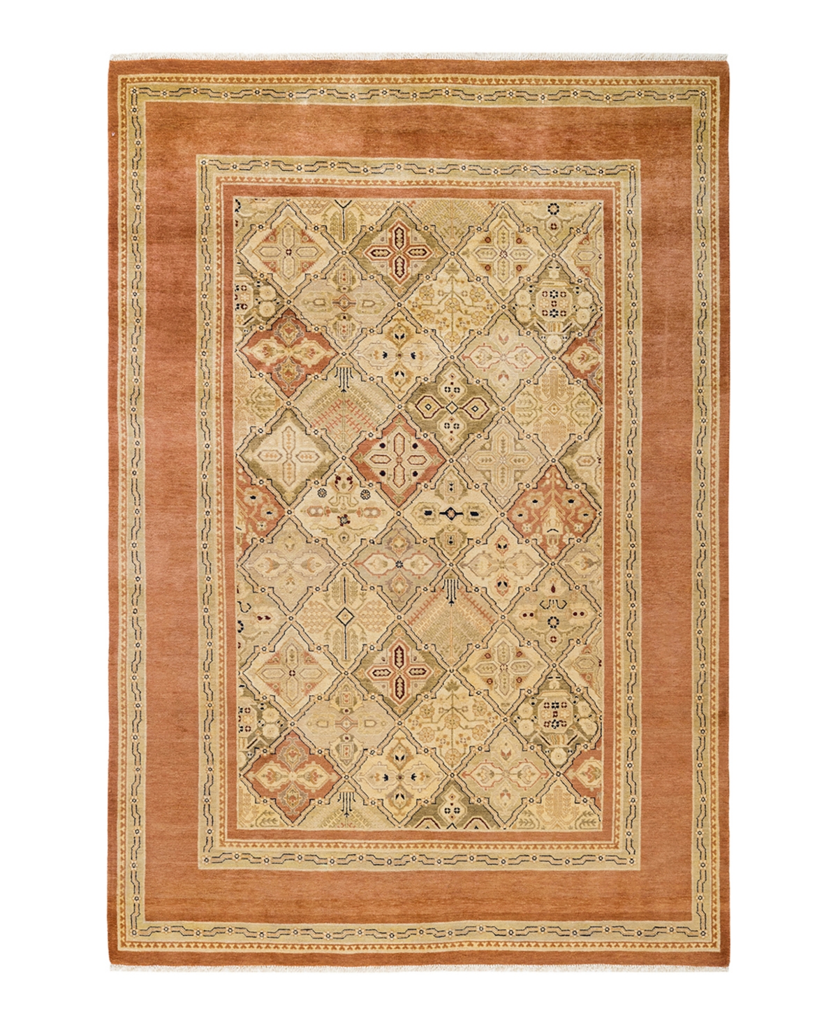 Closeout! Adorn Hand Woven Rugs Eclectic M1387 6' x 8'10in Area Rug - Brown