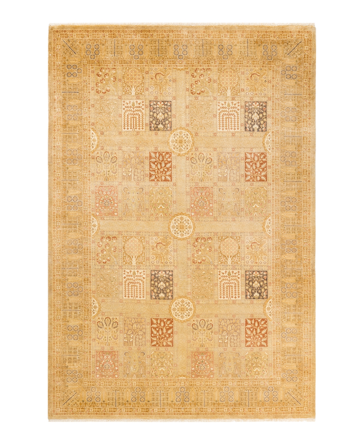 Closeout! Adorn Hand Woven Rugs Mogul M1395 6'2in x 9'3in Area Rug - Ivory