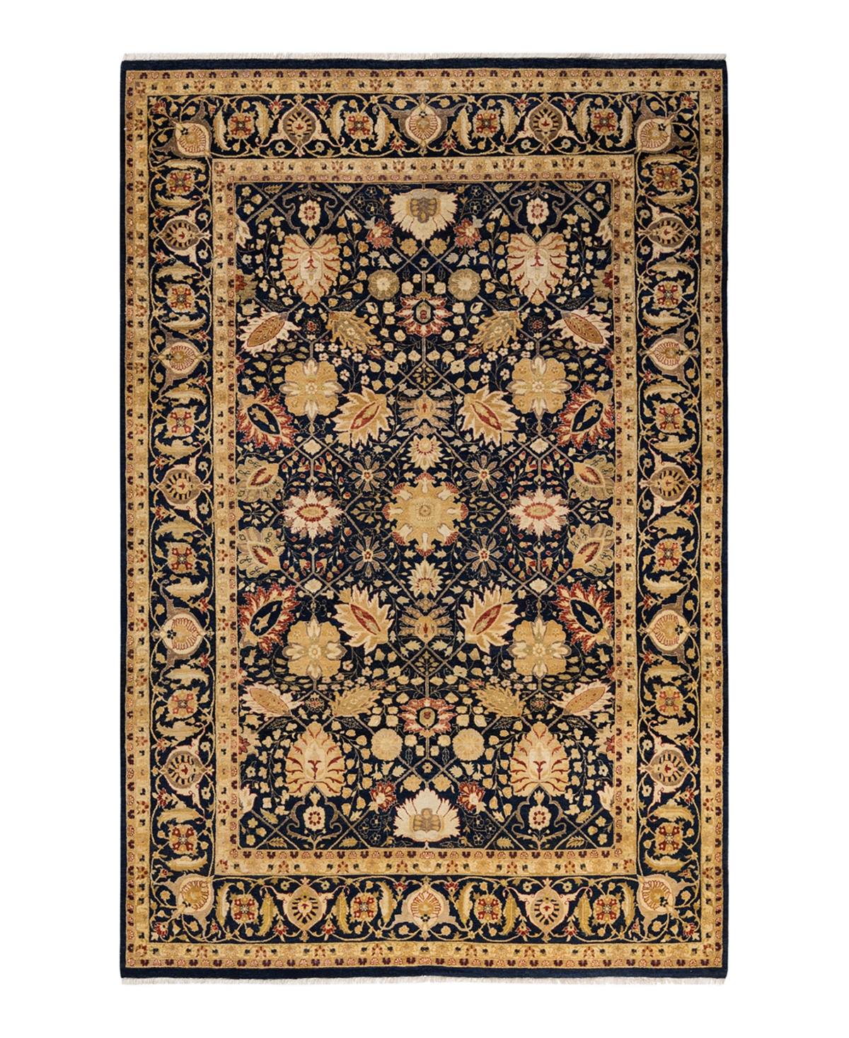 Closeout! Adorn Hand Woven Rugs Mogul M1422 6'2in x 9'4in Area Rug - Black