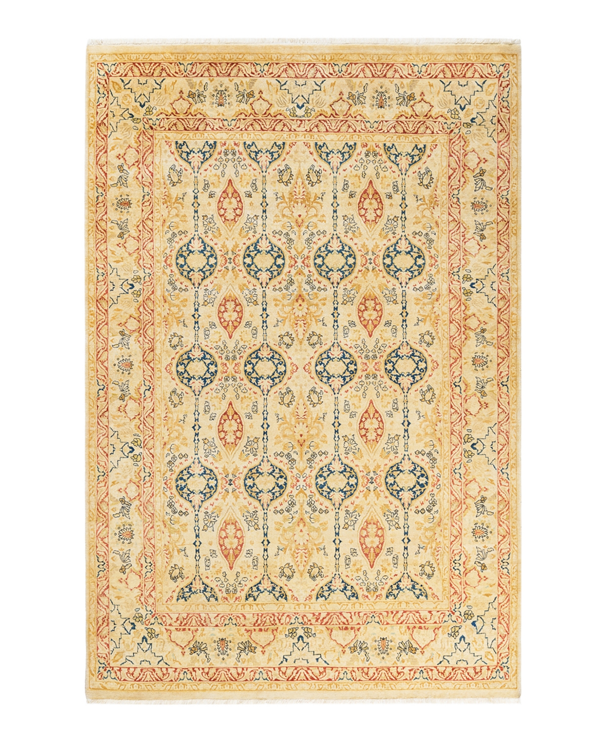 Closeout! Adorn Hand Woven Rugs Mogul M1450 6'1in x 9'3in Area Rug - Yellow