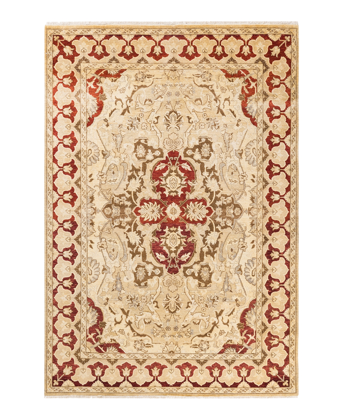 Closeout! Adorn Hand Woven Rugs Eclectic M1457 6' x 8'10in Area Rug - Yellow