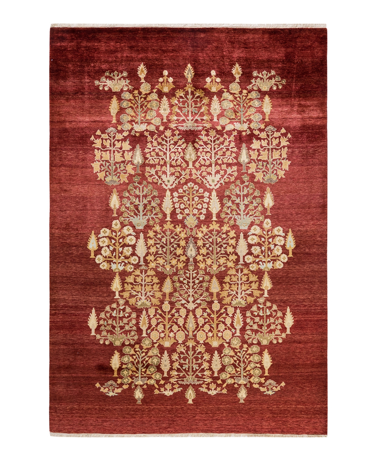 Closeout! Adorn Hand Woven Rugs Eclectic M1478 6' x 9' Area Rug - Red