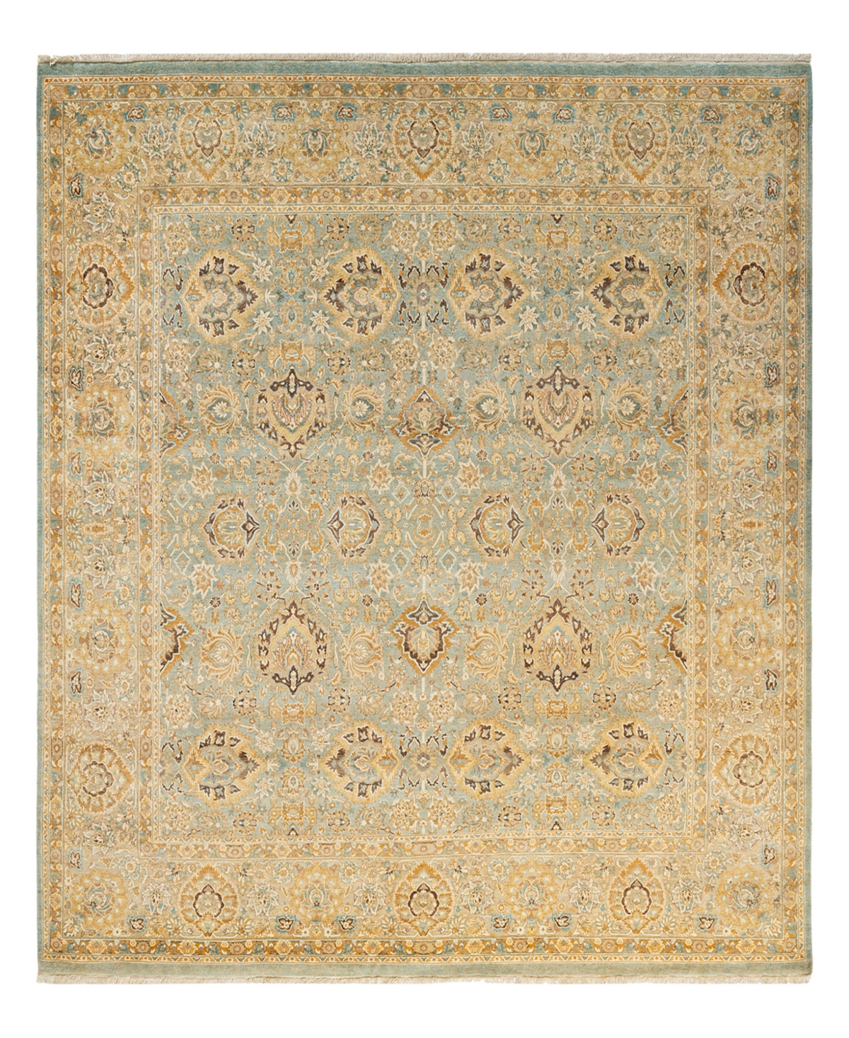 Closeout! Adorn Hand Woven Rugs Mogul M1482 8'2in x 8'3in Square Area Rug - Mist