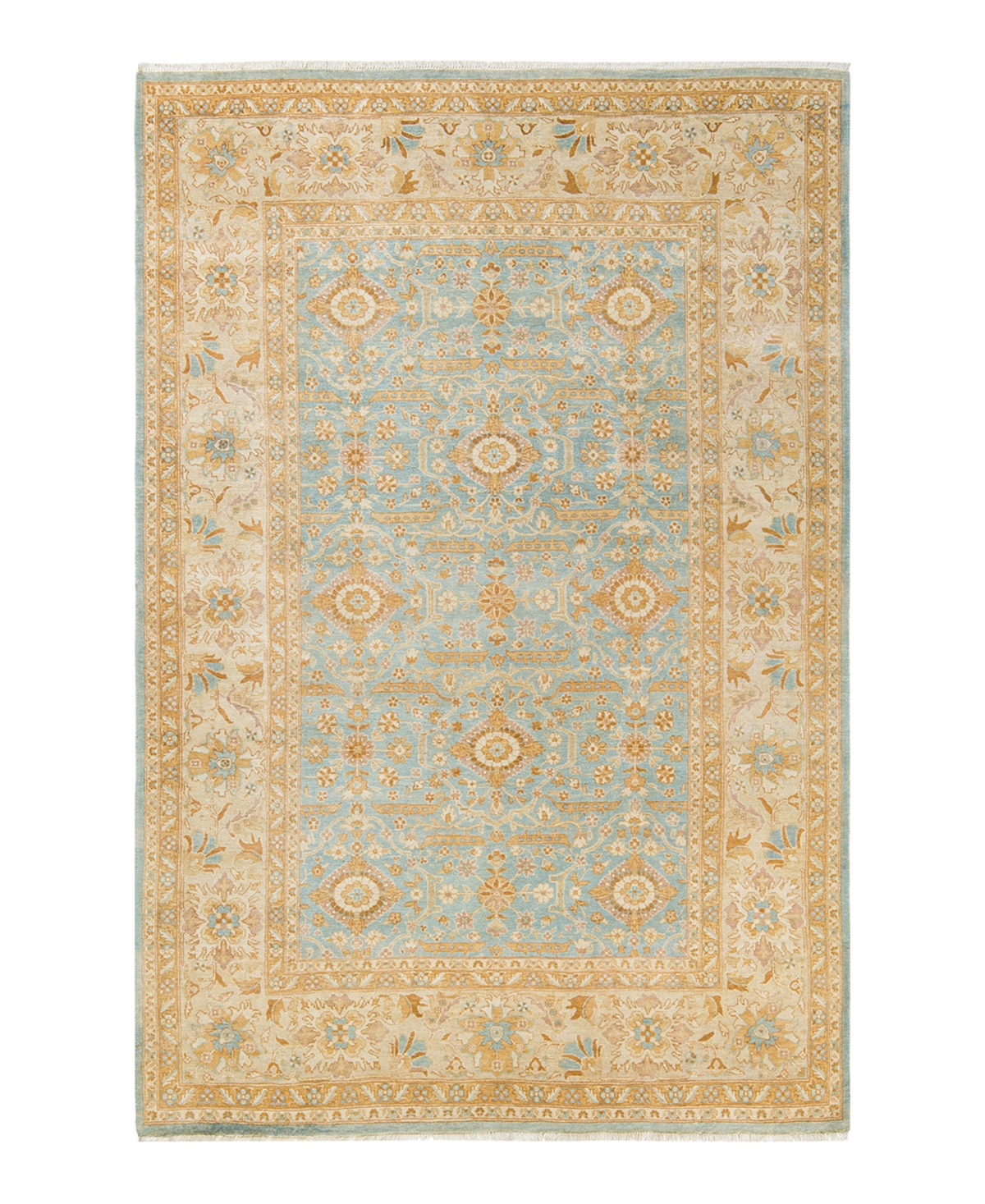 Closeout! Adorn Hand Woven Rugs Eclectic M1504 6'1in x 9'4in Area Rug - Mist