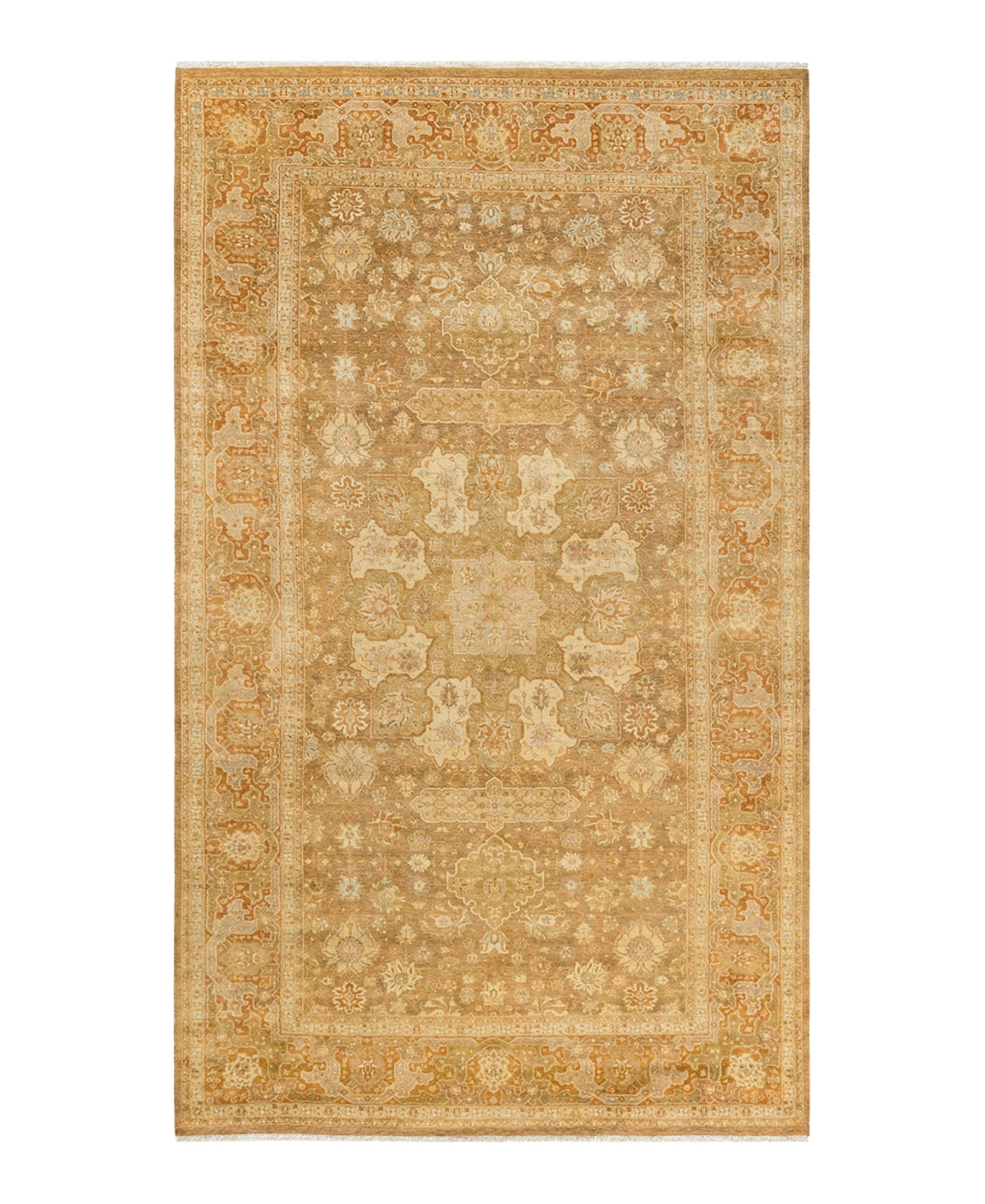 Closeout! Adorn Hand Woven Rugs Mogul M1591 6'3in x 10'9in Area Rug - Green