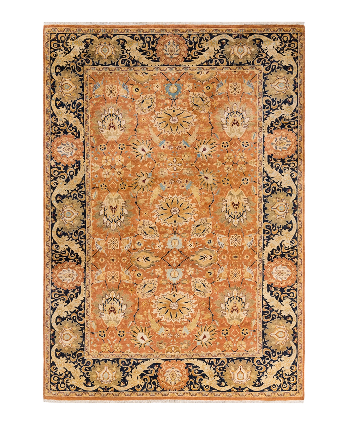 Closeout! Adorn Hand Woven Rugs Mogul M1605 6'1in x 8'10in Area Rug - Brown