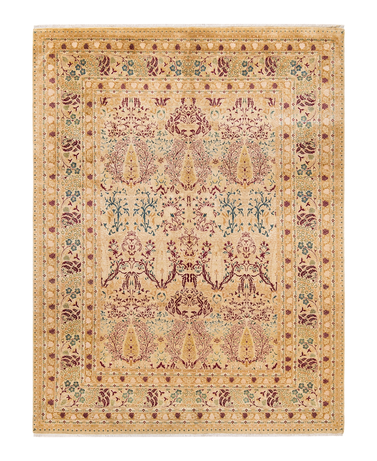 Closeout! Adorn Hand Woven Rugs Mogul M1404 7'10in x 10'8in Area Rug - Ivory