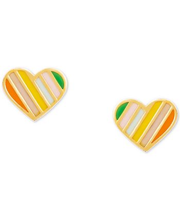 Macy's children's 14k gold outlet earrings