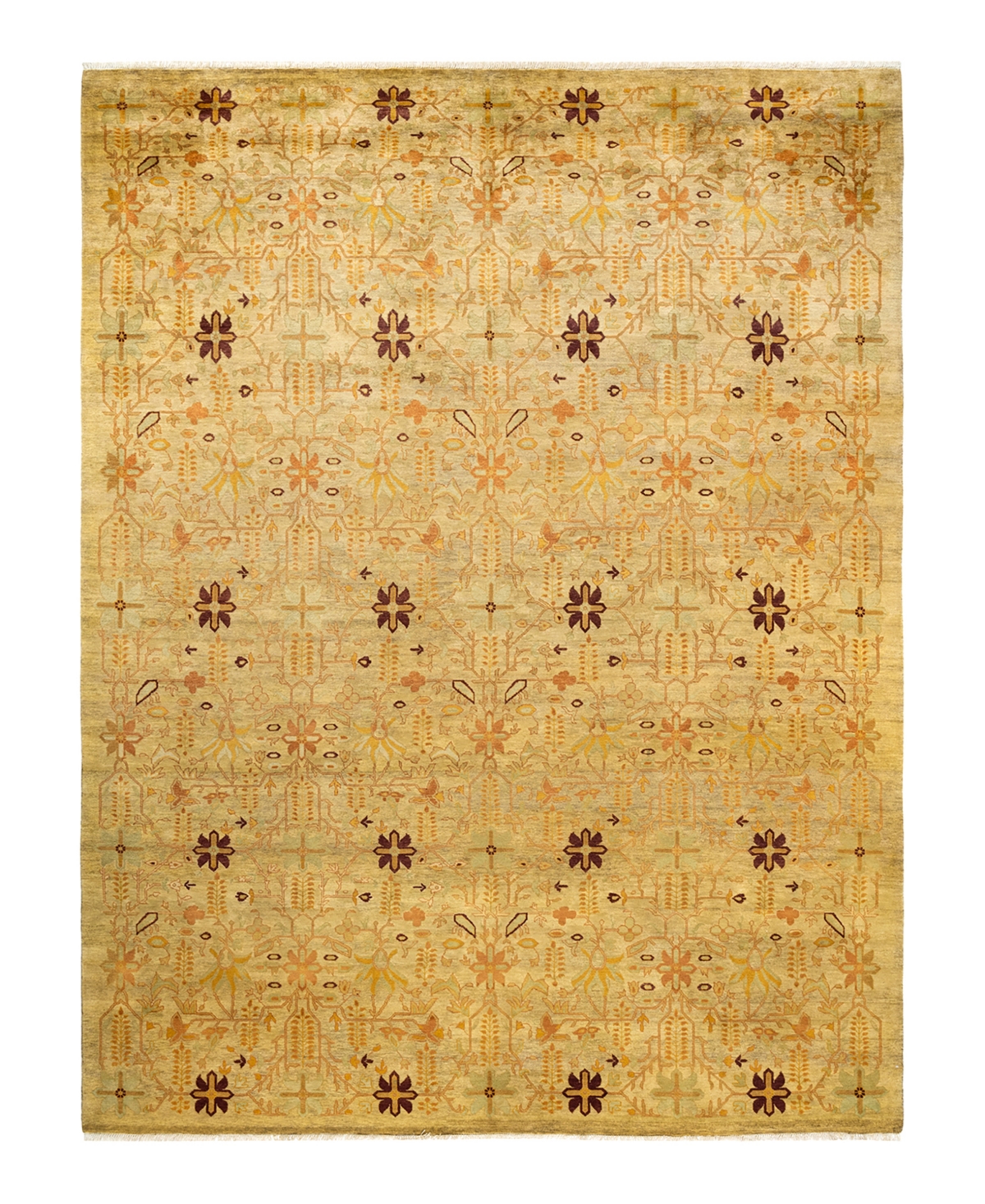 Closeout! Adorn Hand Woven Rugs Eclectic M1504 9'2in x 12'1in Area Rug - Green