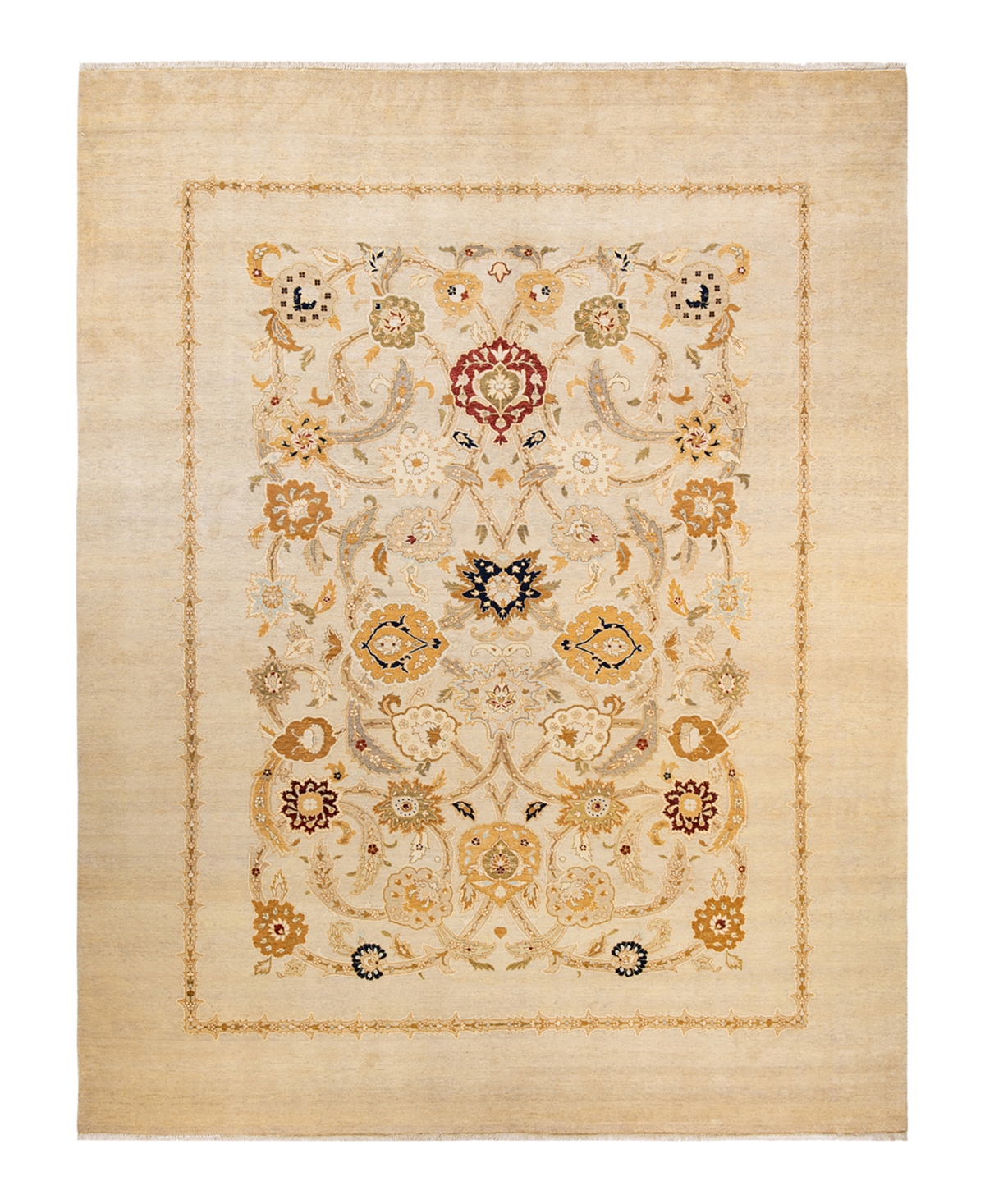 Closeout! Adorn Hand Woven Rugs Eclectic M1504 9'2in x 12'1in Area Rug - Ivory