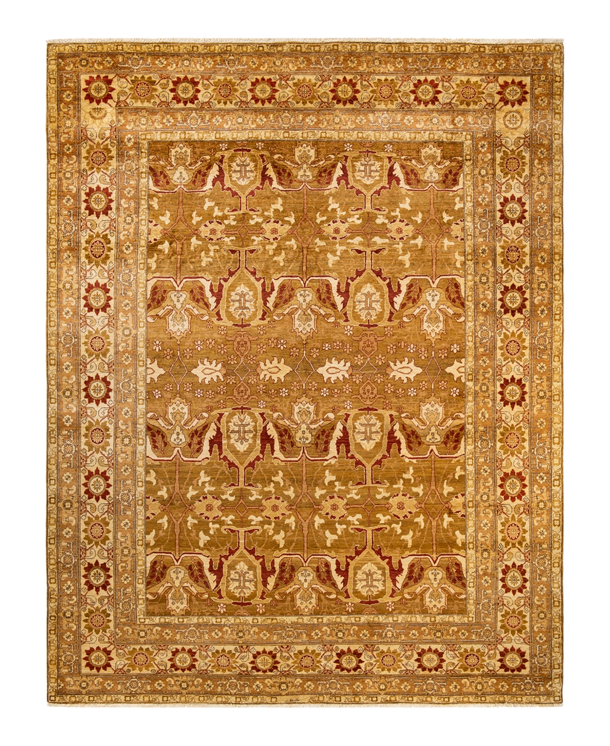 Closeout! Adorn Hand Woven Rugs Eclectic M1419 9'1in x 11'9in Area Rug - Yellow