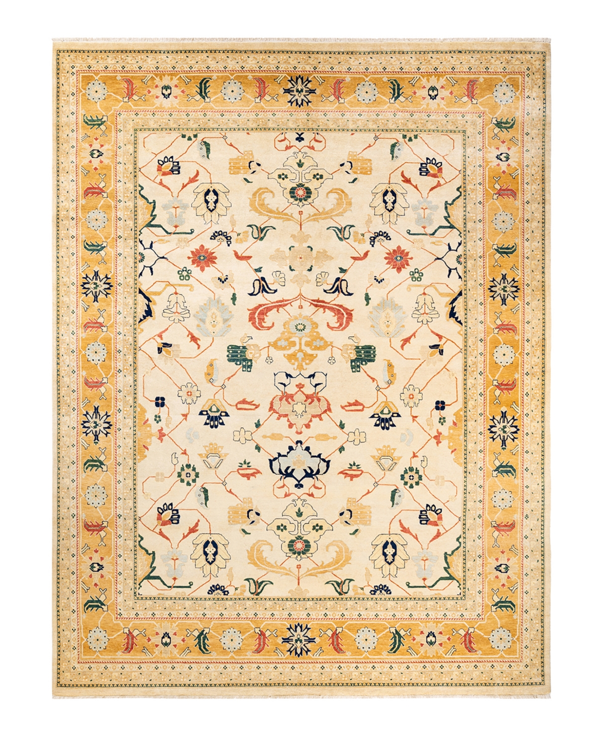 Closeout! Adorn Hand Woven Rugs Eclectic M1504 9'1in x 12'4in Area Rug - Ivory