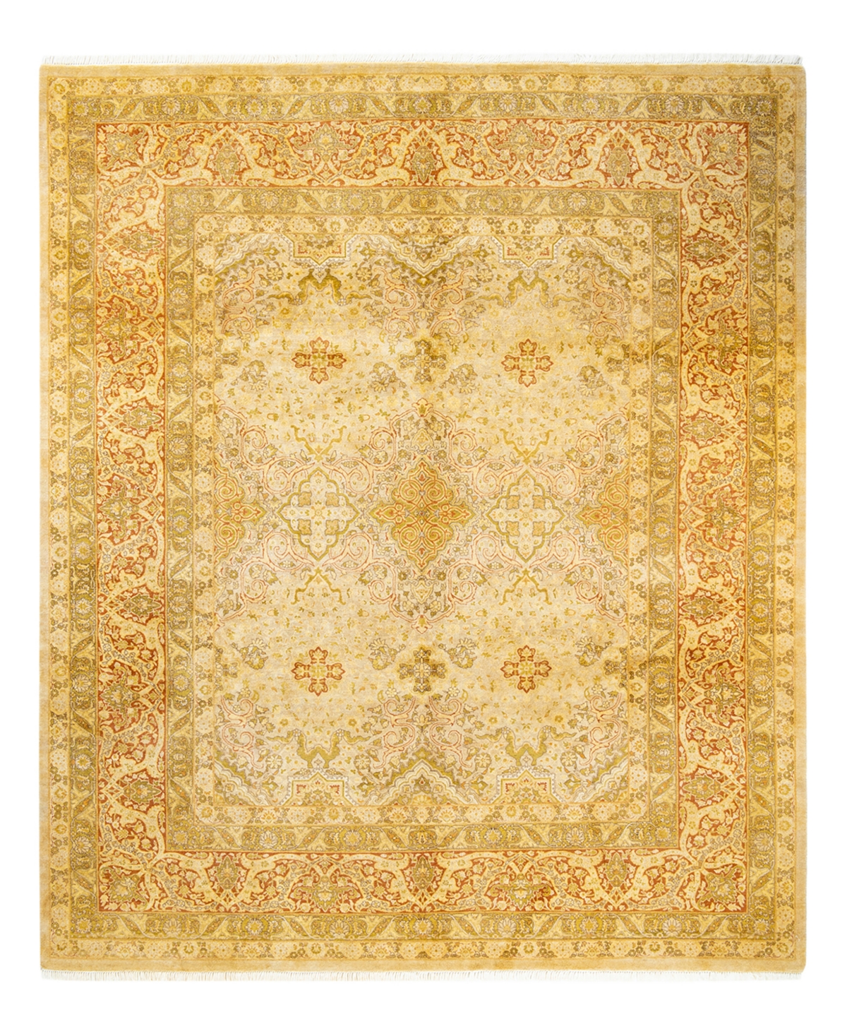 Closeout! Adorn Hand Woven Rugs Mogul M1350 8'2in x 9'10in Area Rug - Ivory
