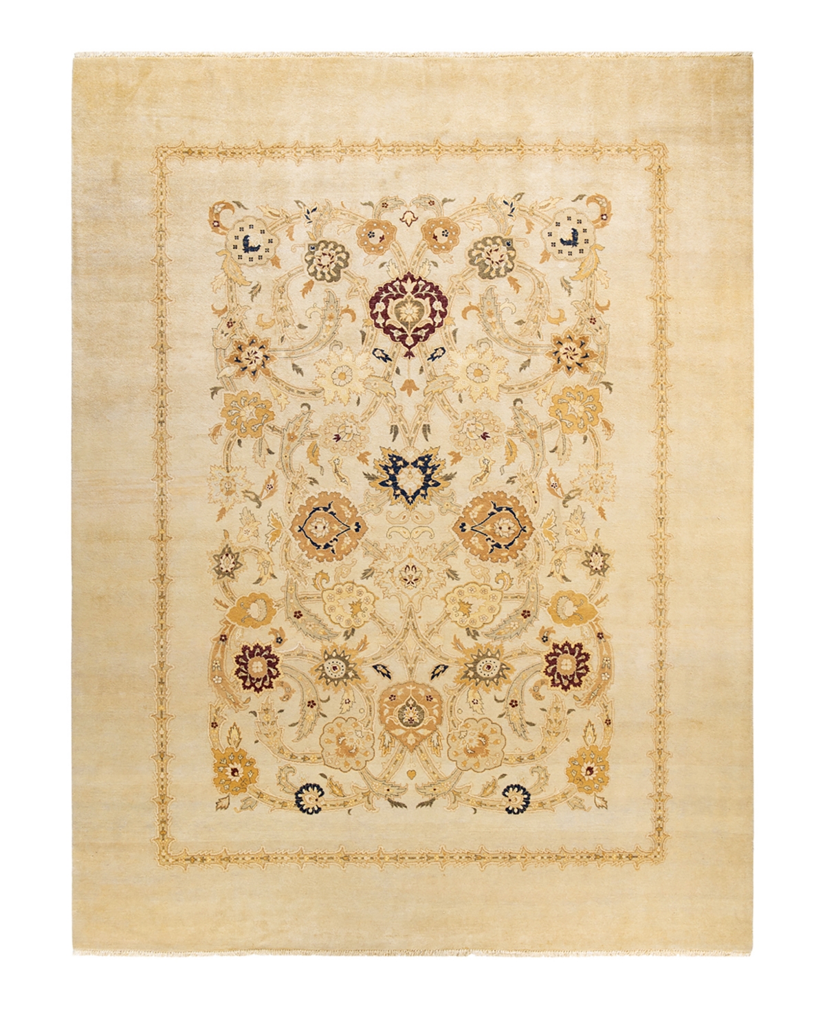 Closeout! Adorn Hand Woven Rugs Eclectic M1364 9'1in x 12' Area Rug - Ivory