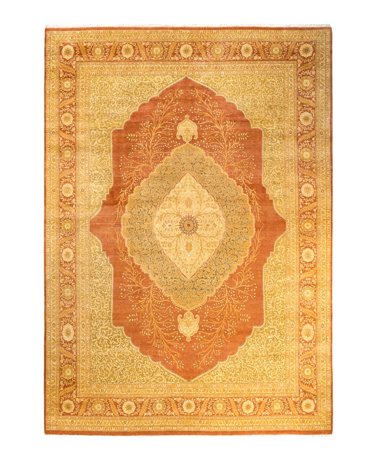 Closeout! Adorn Hand Woven Rugs Mogul M1417 9'1in x 13'1in Area Rug - Brown