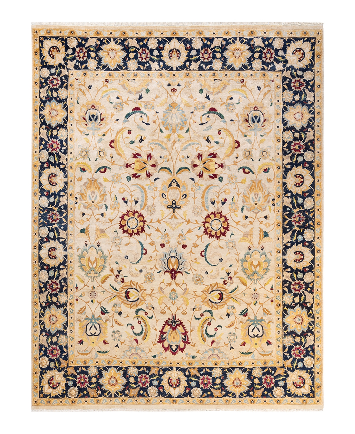 Closeout! Adorn Hand Woven Rugs Mogul M1460 8'1in x 10'7in Area Rug - Ivory