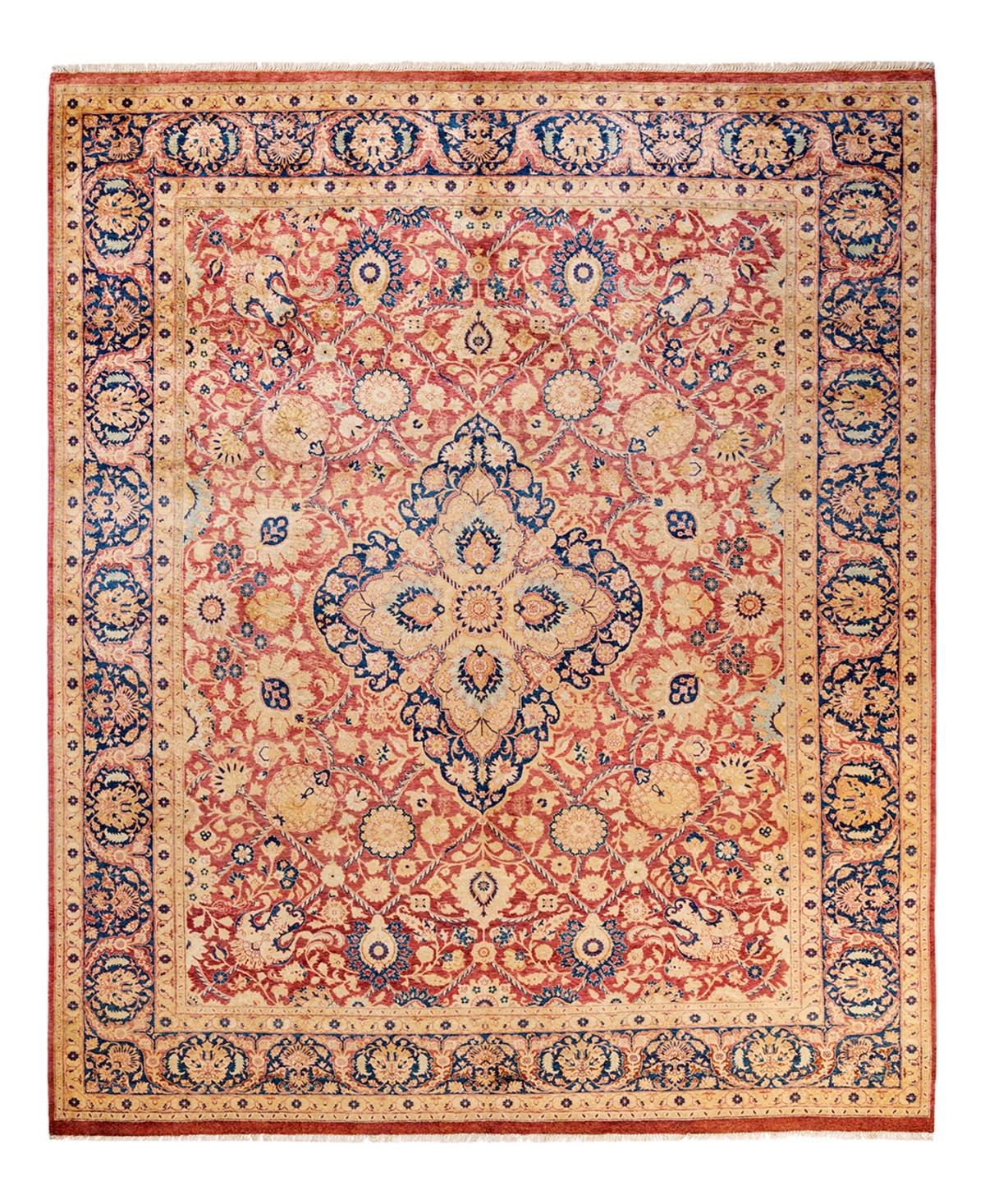 Closeout! Adorn Hand Woven Rugs Mogul M1426 8'1in x 9'10in Area Rug - Orange