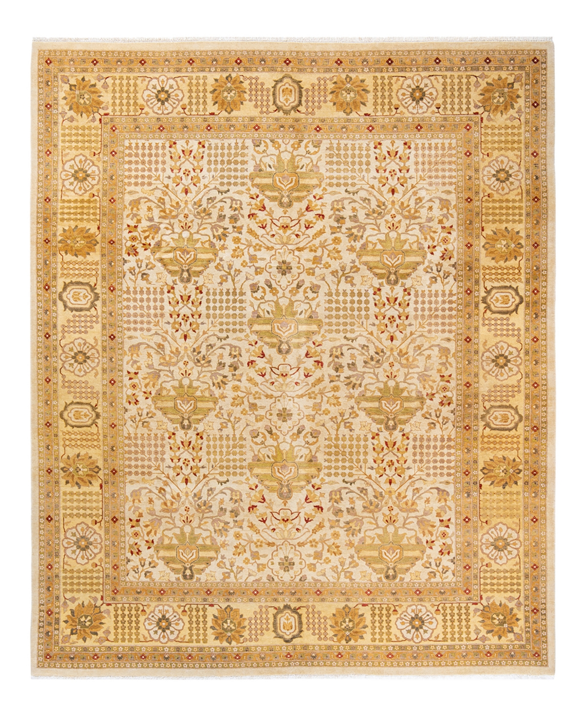 Closeout! Adorn Hand Woven Rugs Mogul M1404 8'1in x 10'1in Area Rug - Ivory