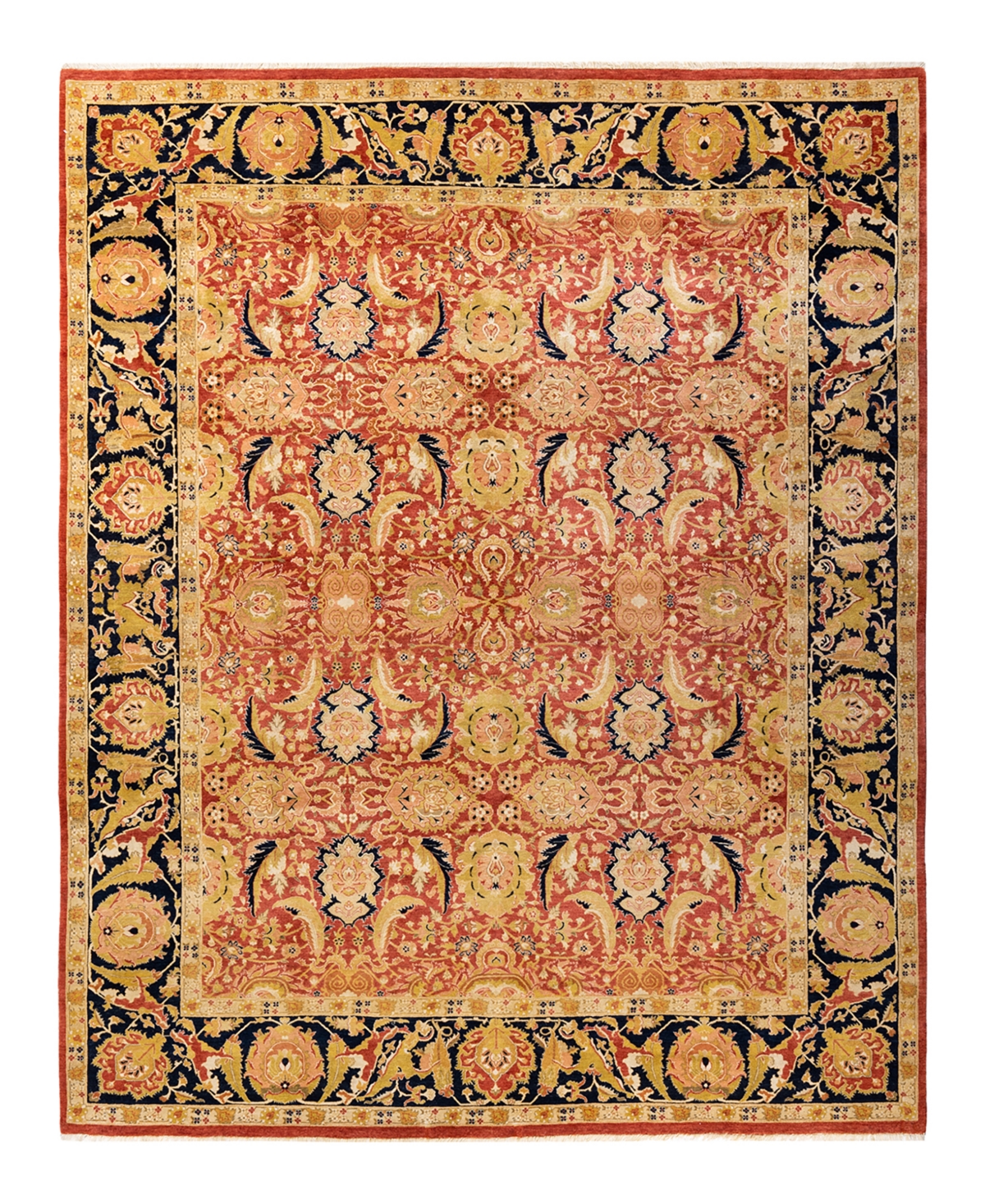 Closeout! Adorn Hand Woven Rugs Mogul M1404 8'1in x 10'1in Area Rug - Orange