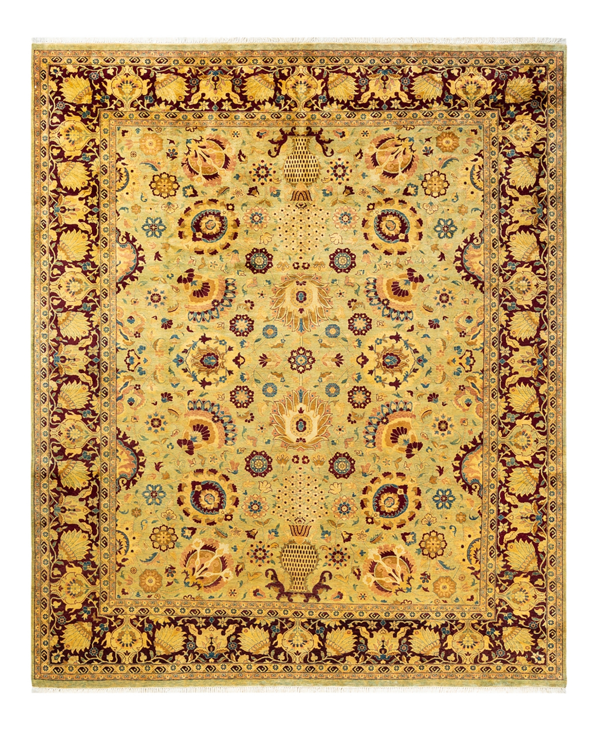 Closeout! Adorn Hand Woven Rugs Mogul M1426 8'1in x 9'10in Area Rug - Green