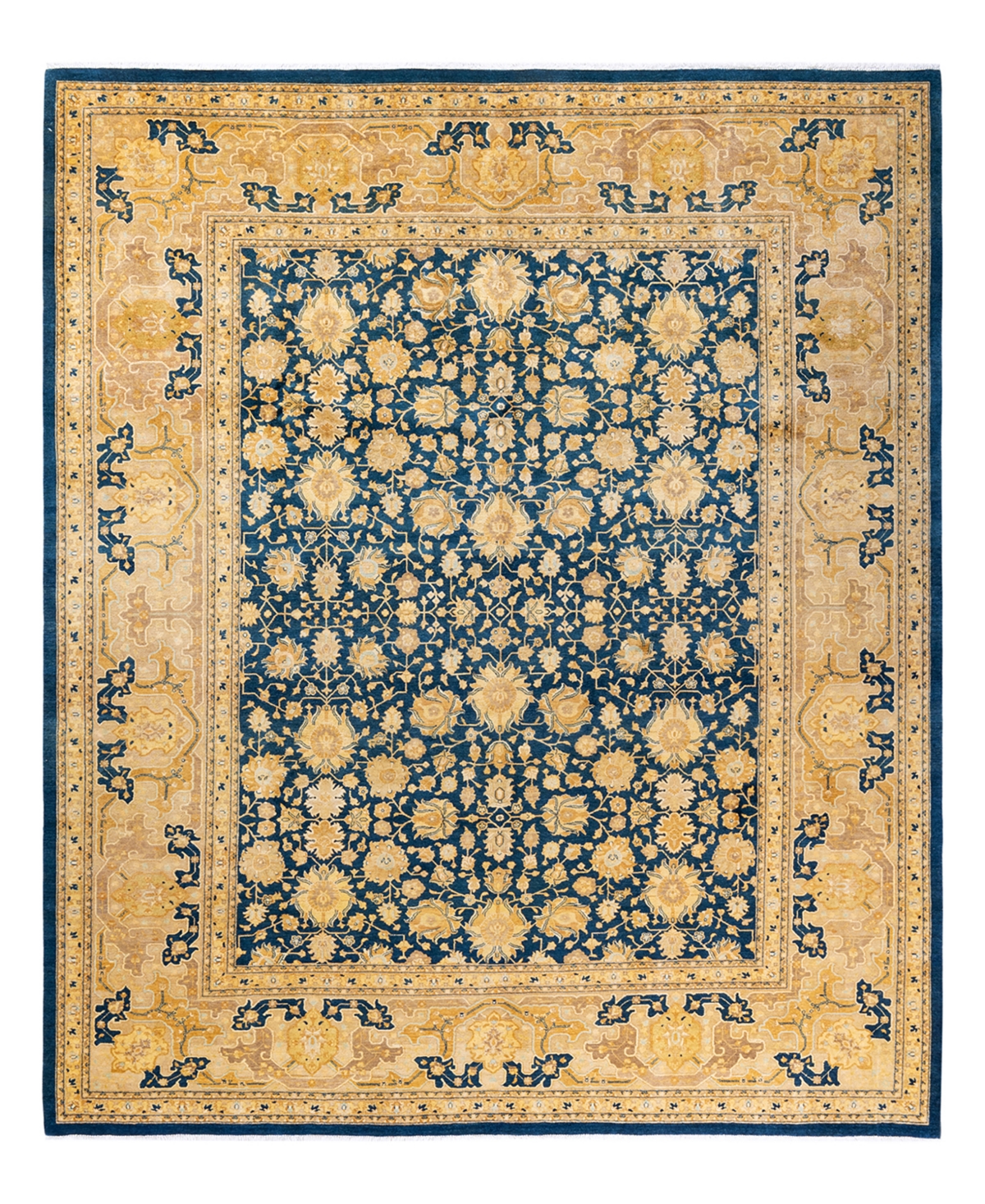 Closeout! Adorn Hand Woven Rugs Mogul M1399 8'6in x 10'3in Area Rug - Blue