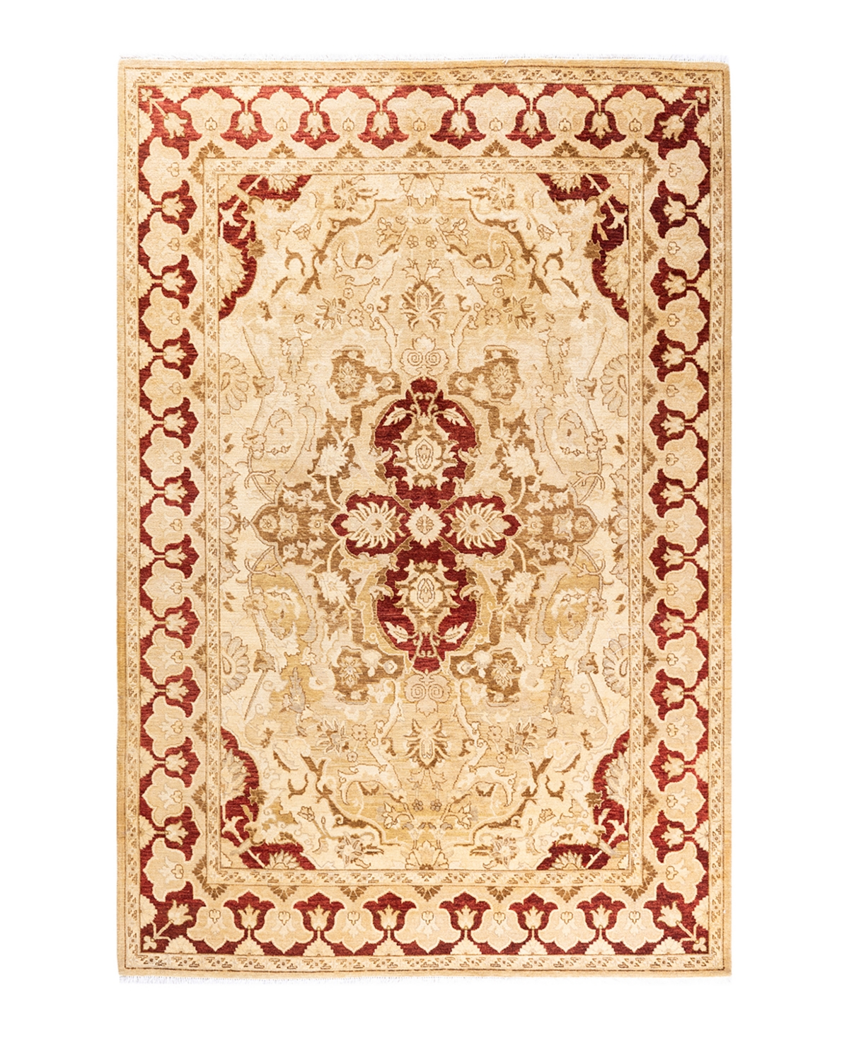 Closeout! Adorn Hand Woven Rugs Eclectic M1504 5'10in x 9'1in Area Rug - Yellow