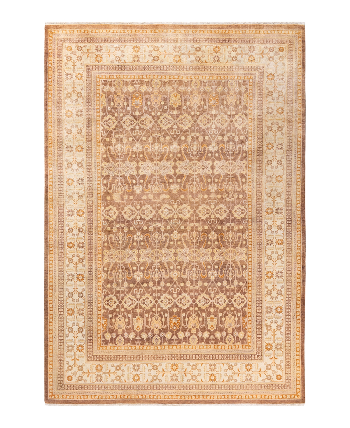 Closeout! Adorn Hand Woven Rugs Mogul M1605 6'1in x 8'10in Area Rug - Yellow