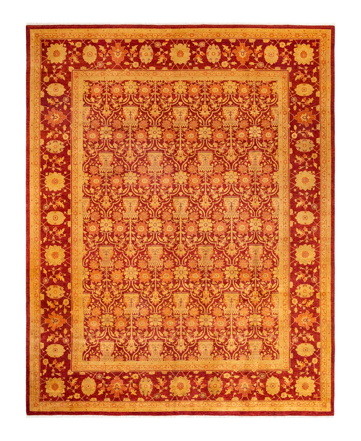 Closeout! Adorn Hand Woven Rugs Eclectic M1604 9'2in x 11'10in Area Rug - Red