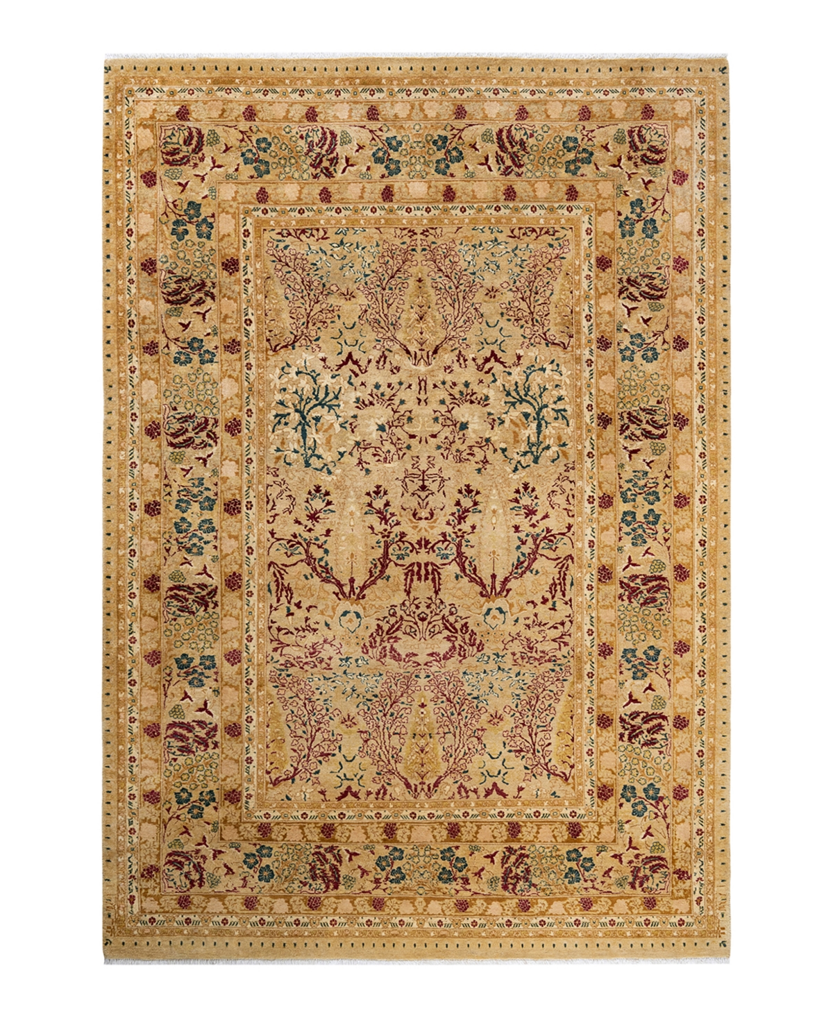 Closeout! Adorn Hand Woven Rugs Mogul M1405 6' x 8'9in Area Rug - Yellow