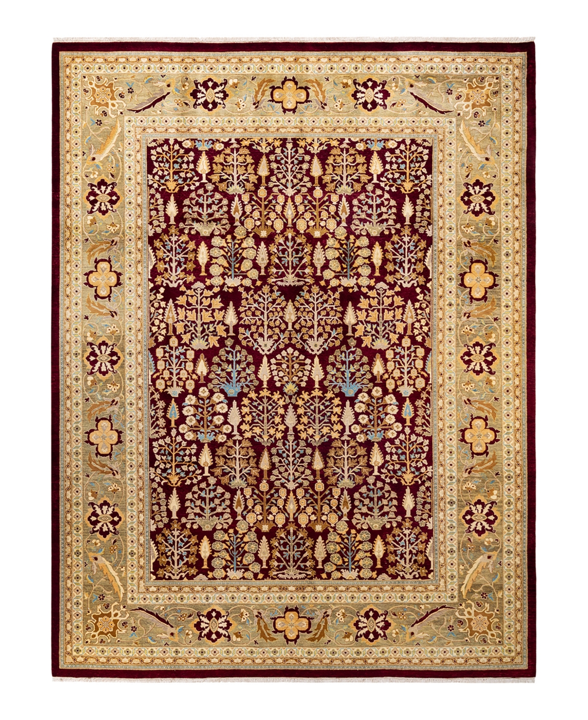 Closeout! Adorn Hand Woven Rugs Eclectic M1239 9'1in x 11'10in Area Rug - Red