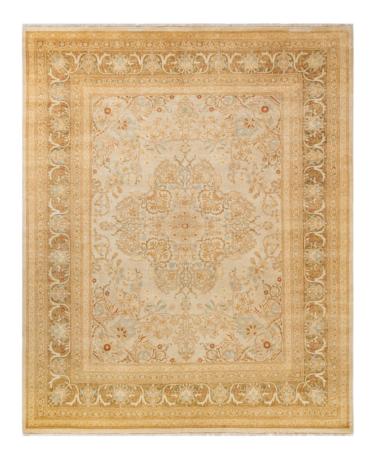 Closeout! Adorn Hand Woven Rugs Mogul M1602 8'1in x 10'4in Area Rug - Ivory