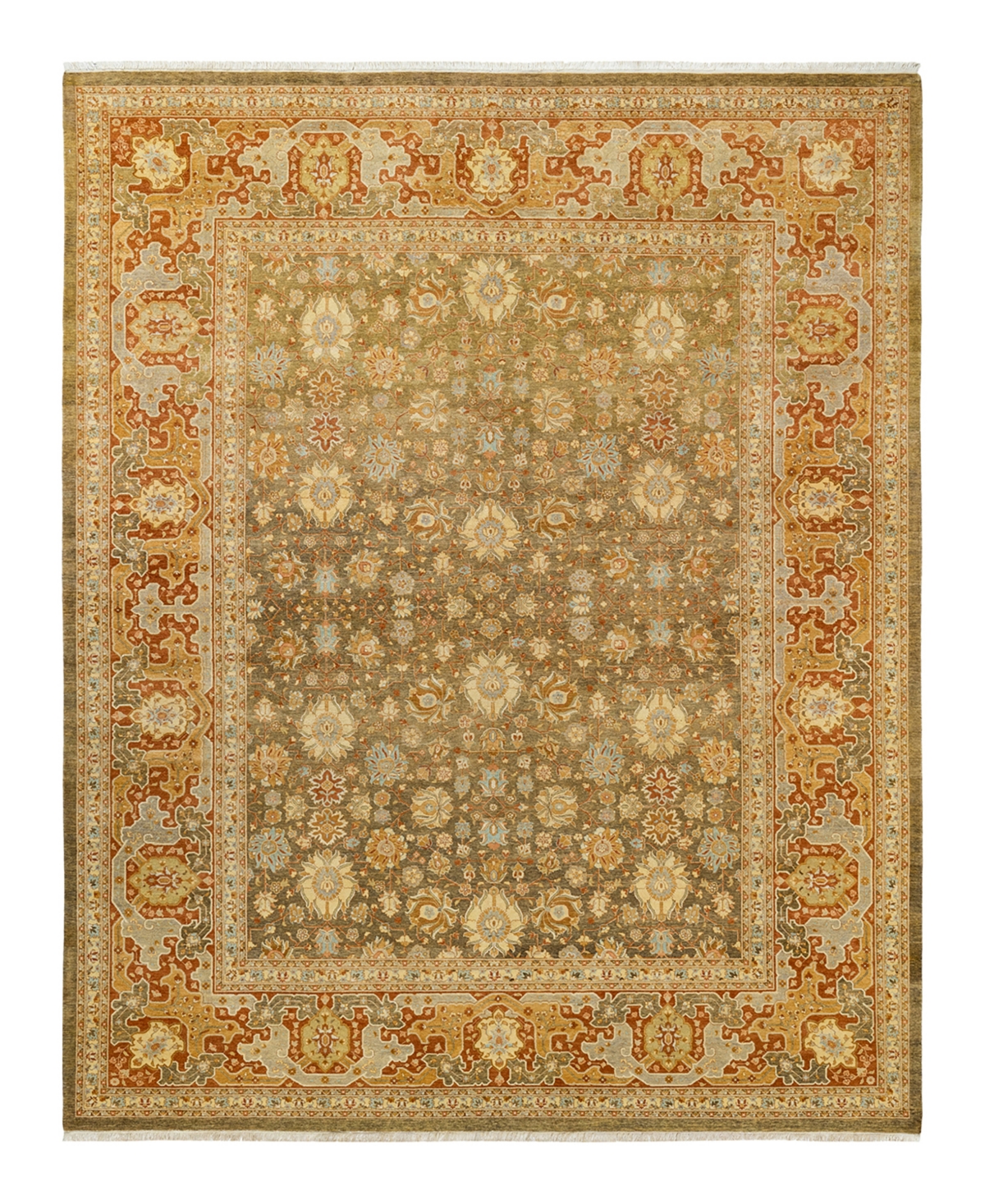 Closeout! Adorn Hand Woven Rugs Mogul M1598 8'3in x 10'5in Area Rug - Green