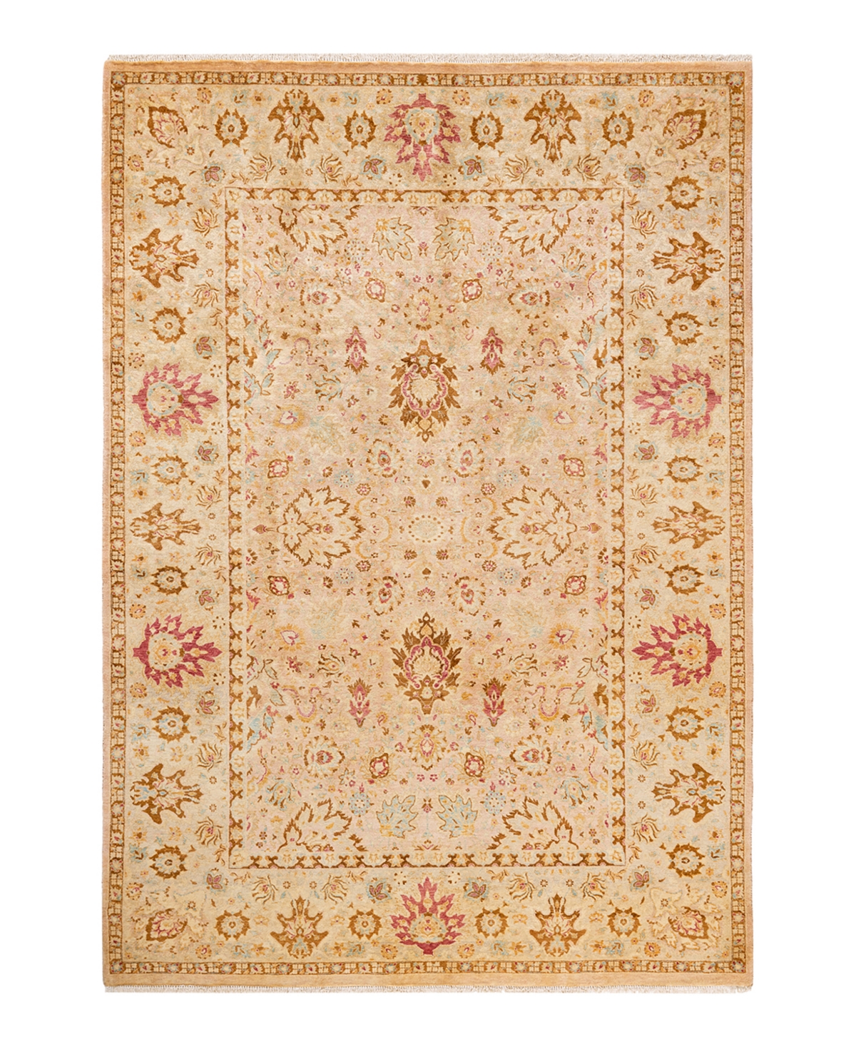 Closeout! Adorn Hand Woven Rugs Mogul M1113 6'2in x 9' Area Rug - Beige