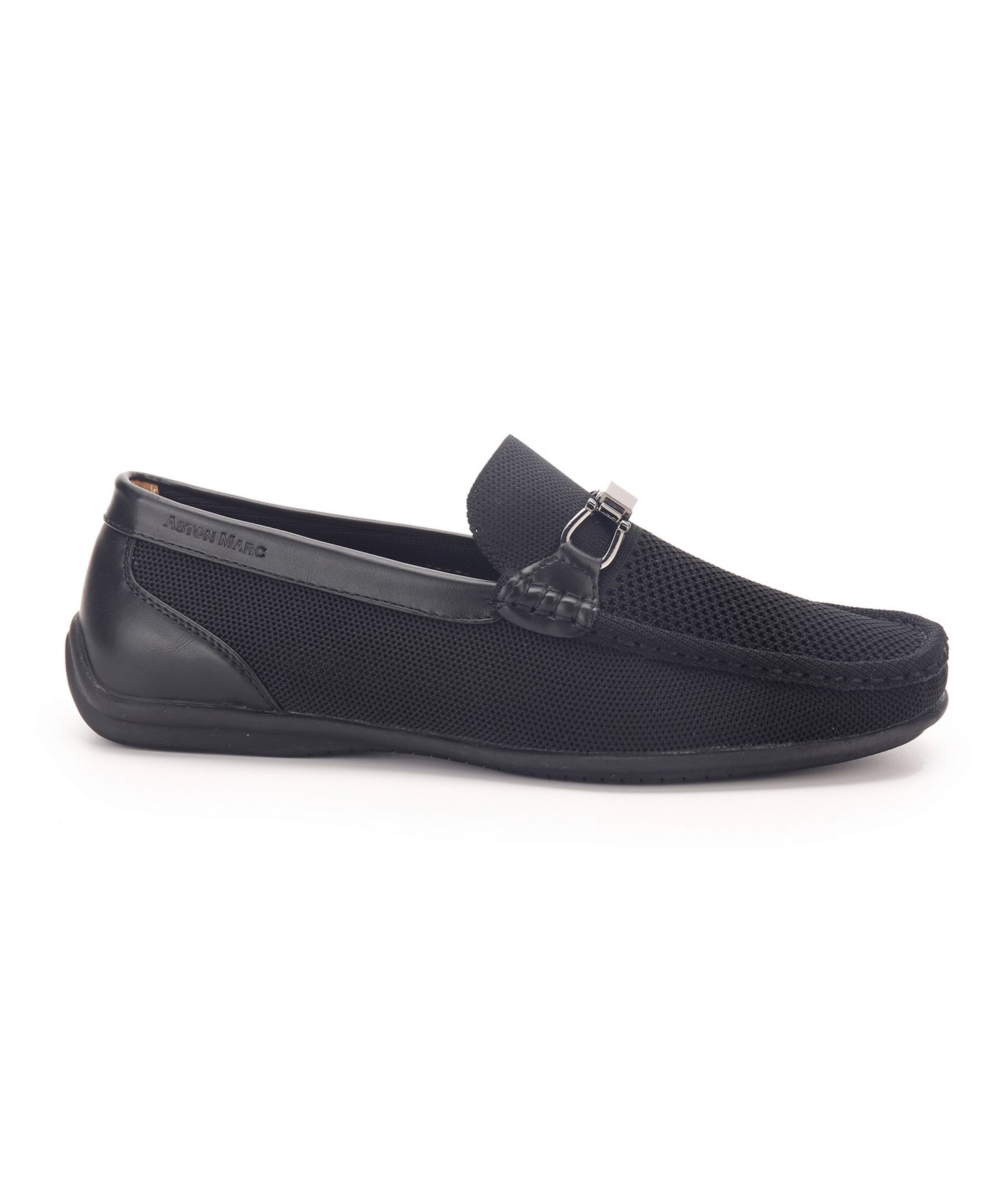 Мужские туфли Aston Marc Knit Driving Shoe, цвет: Чёрный — фото 2