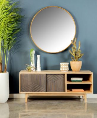 TV Console with Sliding Doors