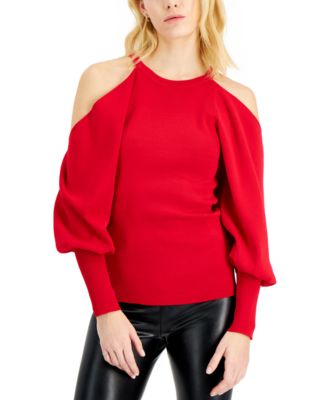 macy's off the shoulder sweater