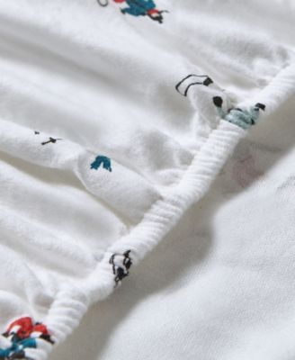 Printed Cotton Flannel 4-Pc. Sheet Set, Queen