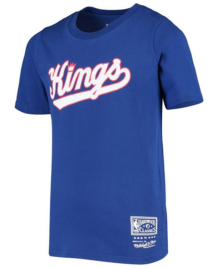Mitchell & Ness Big Boys Blue Sacramento Kings Hardwood Classics Tshirt Macy's