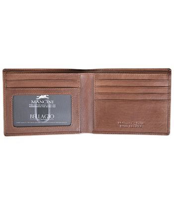 Mancini Men's Bellagio Collection Bifold Wallet & Reviews - All 