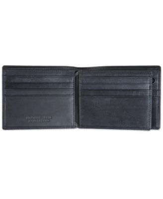 Men's Bellagio Collection Center Wing Bifold Wallet with Coin Pocket