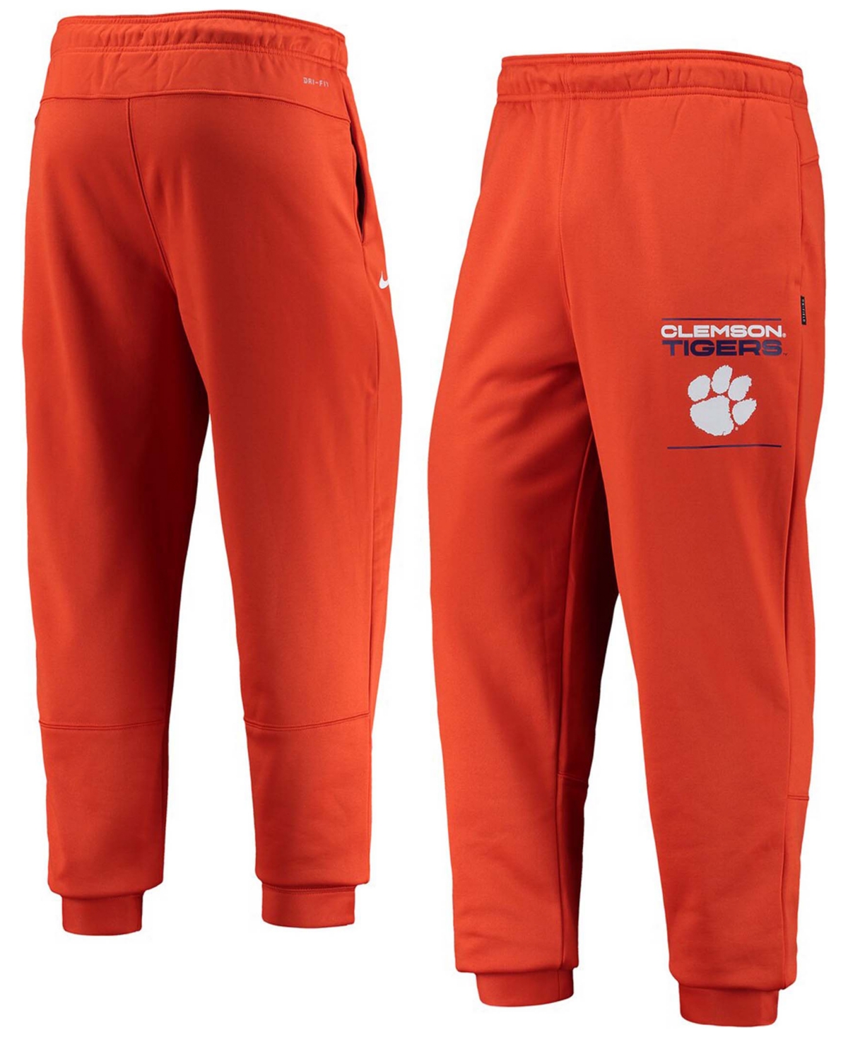 Shop Nike Men's Orange Clemson Tigers 2021 Sideline Performance Pants In Univor,whi