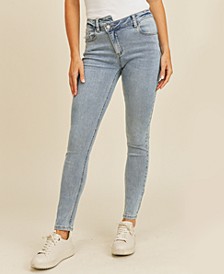Women's Asymmetric Skinny Jeans