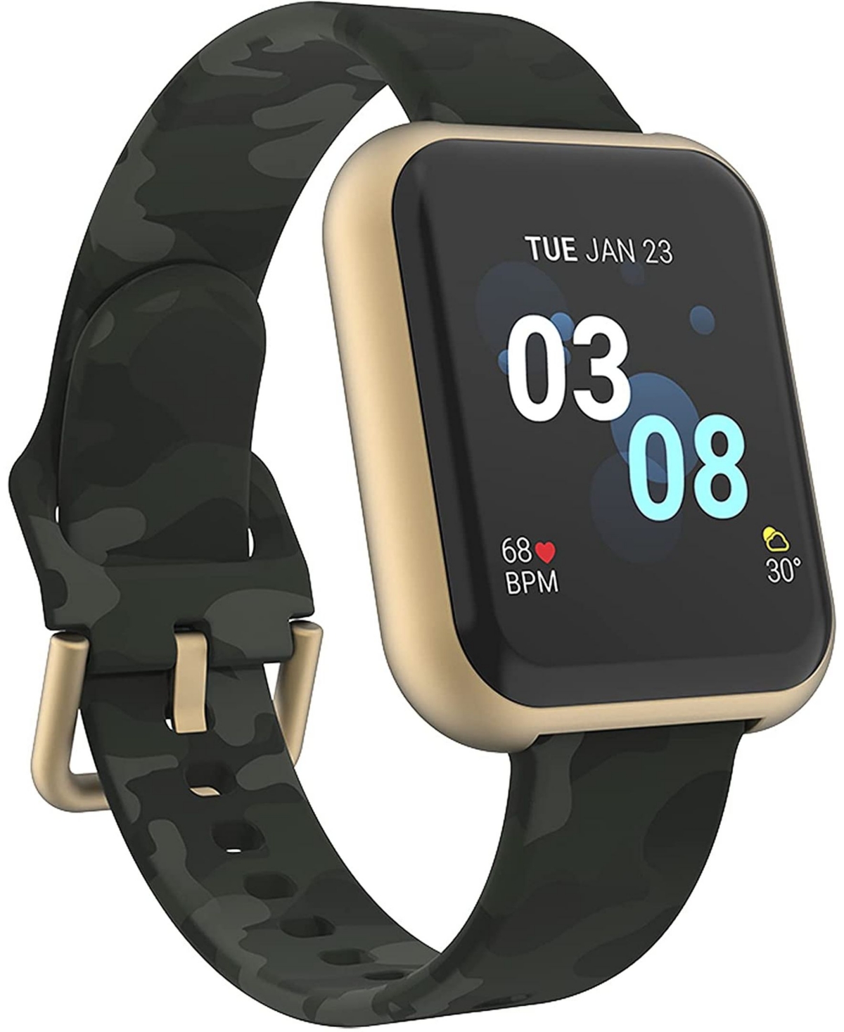 Air 3 Unisex Heart Rate Green Camo Strap Smart Watch 40mm - Green Camo