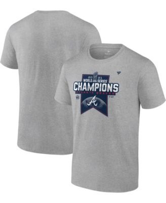 Men's Fanatics Branded Navy Atlanta Braves 2021 World Series Champions T-Shirt