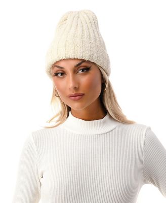 Women's Cozy Stretch Ribbed Knit Cuff Beanie