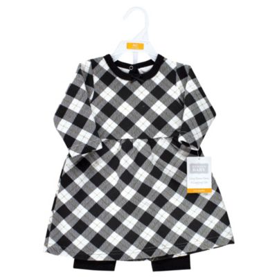 Baby Girls Hudson Quilted Cotton Dress and Leggings